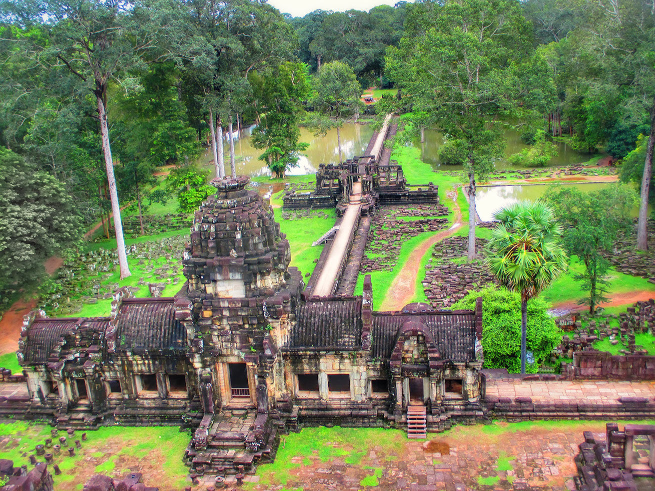 Angkor Thom Temples and Ponds, Siem Reap, Cambodia